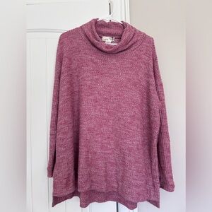 Everleigh Mauve Cowl Neck Sweater